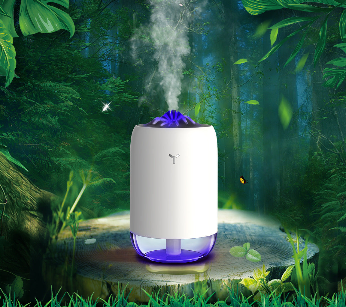 Magic Flame Humidifier Home Car Atomizer Mini Aroma Diffuser Desktop Home Office Supplies - mercury