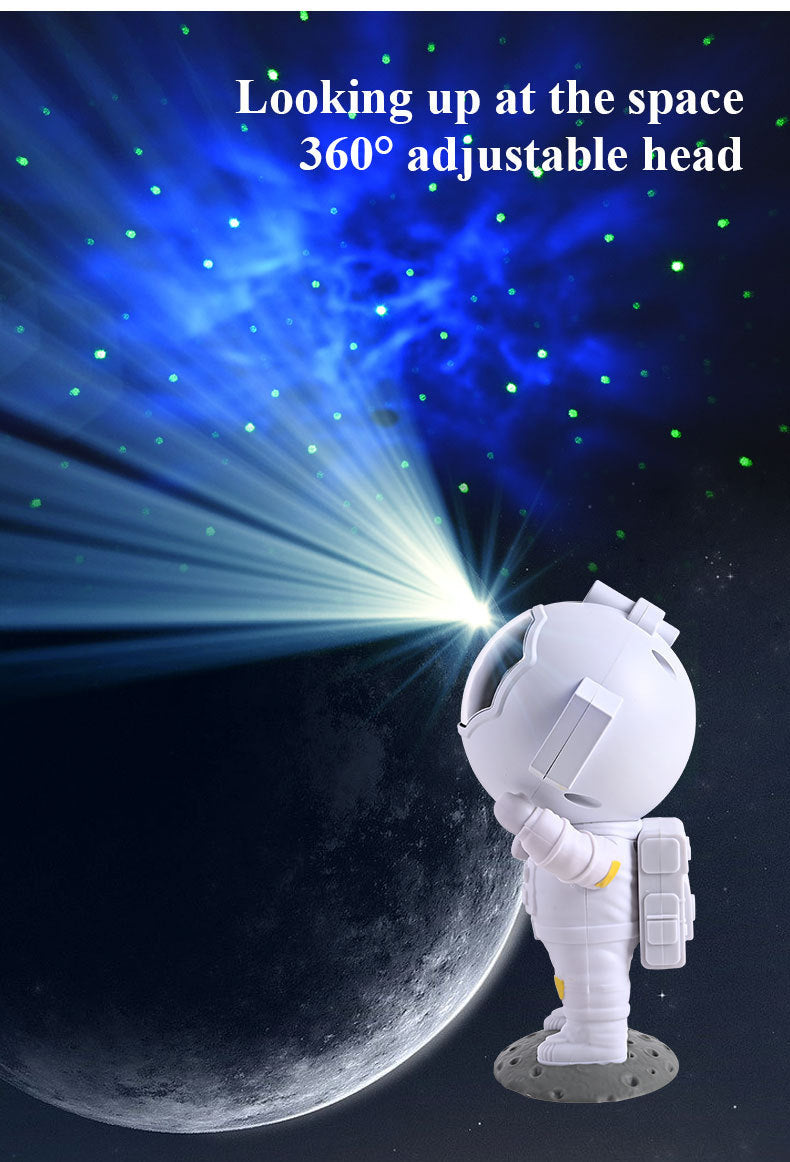 Galaxy Star Projector Starry Sky Night Light Astronaut Lamp Home Room Decor Decoration Bedroom Decorative Luminaires Gift - mercury