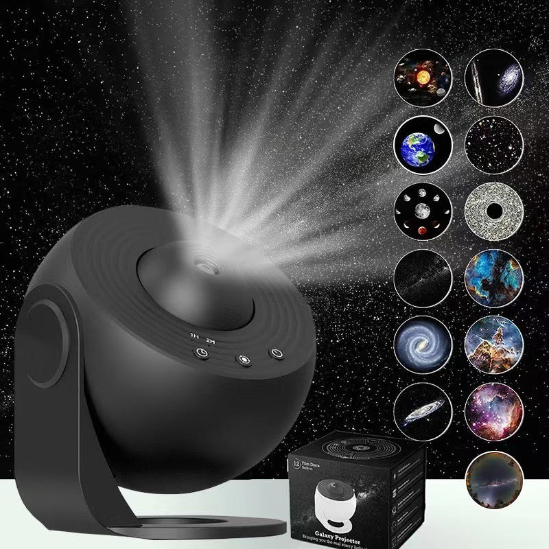 HD Focusing Starry Sky Galaxy Projection Lamp - mercury