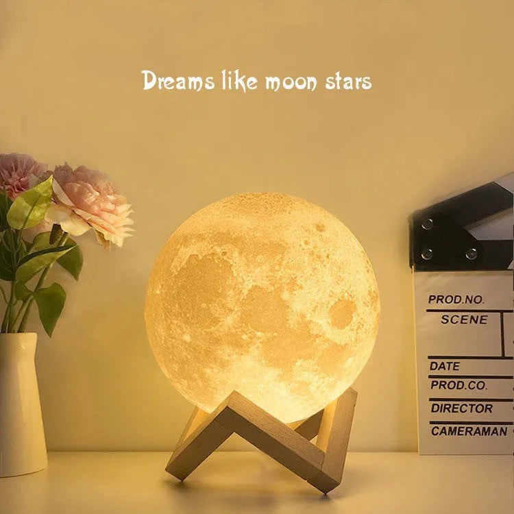 3D Printing Moon Night Table Lamp Chinese Valentine's Day Gift - mercury