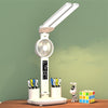 Double Head Lighting LED FanTable Lamp Eye Protection Plug In Style - mercury