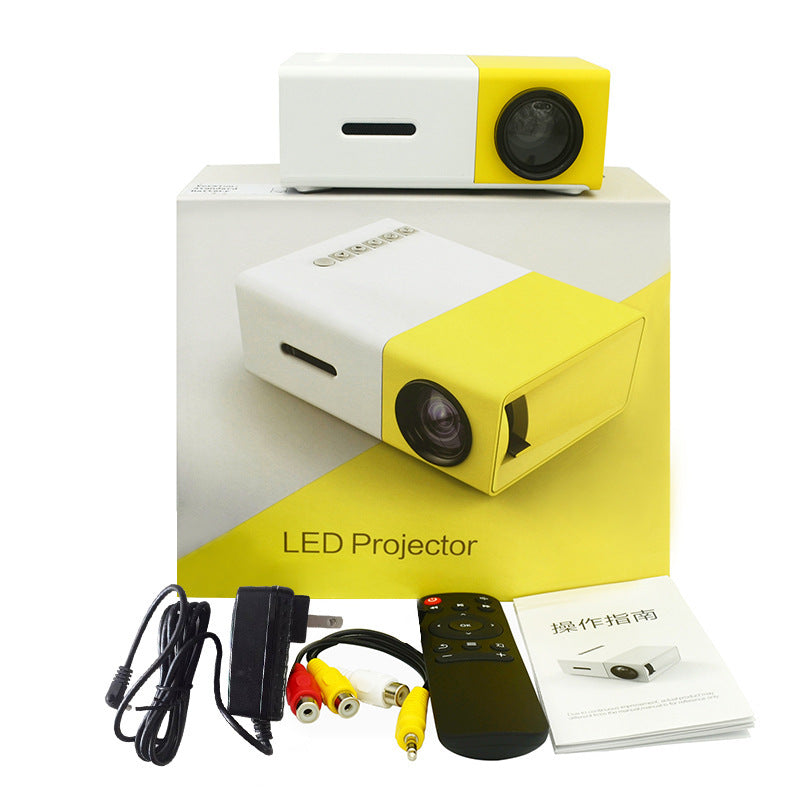 Portable Projector 3D Hd Led Home Theater Cinema HDMI-compatible Usb Audio Projector Yg300 Mini Projector